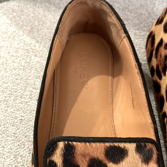 J. Crew leopard calf hair smoking loafers size 7.5 - Picture 3 of 10